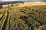 Adams Grave, Wiltshire crop circle, aerial photo 16