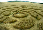 All Cannings Bridge, Wiltshire crop circle, aerial photo 5