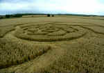 All Cannings Bridge, Wiltshire crop circle, aerial photo 6
