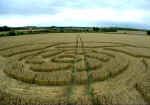 All Cannings Bridge, Wiltshire crop circle, aerial photo 7