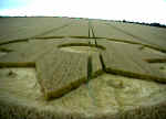 All Cannings Bridge, Wiltshire crop circle, aerial photo 23