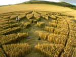 Allington Down, Wiltshire crop circle, aerial photo 6