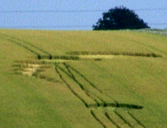 West Amesbury, Wiltshire crop circle, aerial photo 2
