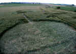 Avebury Avenue, Wiltshire crop circle, aerial photo 5