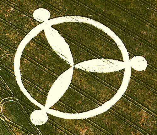 Avebury Avenue, Wiltshire crop circle, aerial photo 18