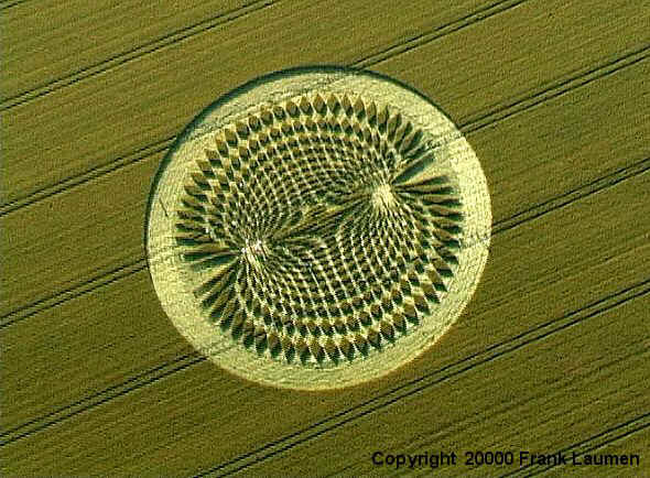 Green Street, Wiltshire crop circle, aerial photo 12