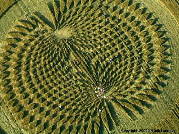Green Street, Wiltshire crop circle, aerial photo 13