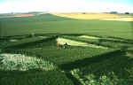 Bishop Cannings Down, Wiltshire crop circle, aerial photo 7