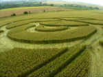 Bishop Cannings (2), Wiltshire crop circle, aerial photo 7