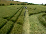 Blacklands, Wiltshire crop circle, aerial photo 7