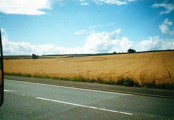 West Bretton, Yorkshire crop circle, aerial photo 10