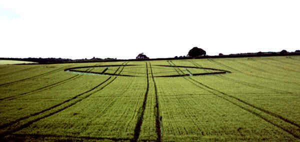 West Bretton, Yorkshire crop circle, aerial photo 2