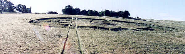 Bringhurst, Leicestershire crop circle, aerial photo 3