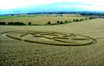 Broadbury Banks (2), Wiltshire crop circle, aerial photo 9