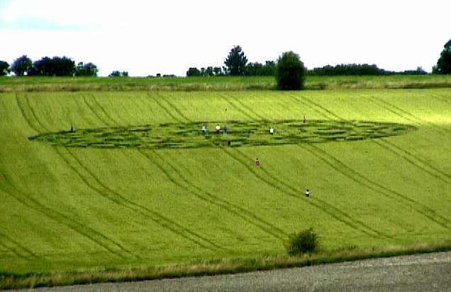 Cherhill Field, Wiltshire crop circle, aerial photo 2