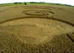 Chilbolton Radio Telescope, Hampshire crop circle, aerial photo 8