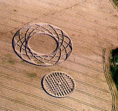 Dodworth (3), Yorkshire crop circle, aerial photo 2