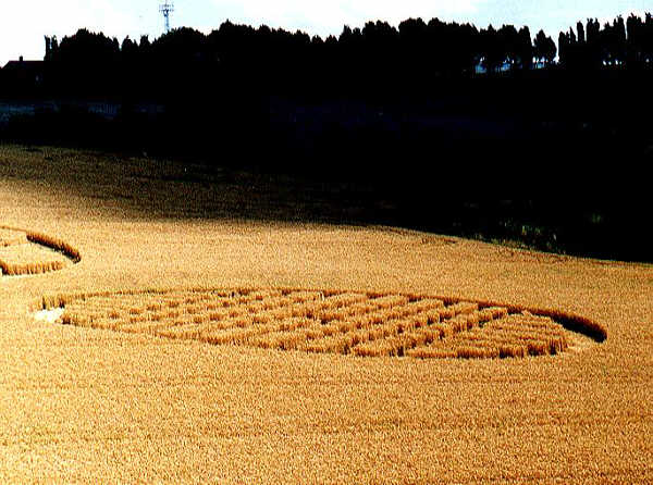 Dodworth (3), Yorkshire crop circle, aerial photo 3