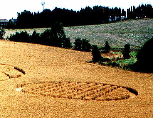 Dodworth (3), Yorkshire crop circle, aerial photo 4