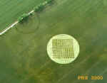 East Kennett, Wiltshire crop circle, aerial photo 2
