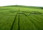 East Field, Wiltshire crop circle, aerial photo 4