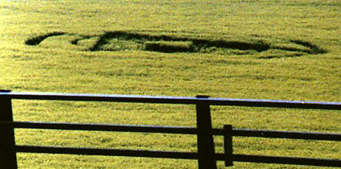 Farningham, Kent crop circle, aerial photo 7