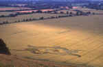 Golden Ball Hill, Wiltshire crop circle, aerial photo 10