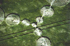Grafton Down, Wiltshire crop circle, aerial photo 3