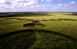 Grafton Down, Wiltshire crop circle, aerial photo 6