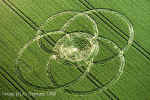 Hodson, Wiltshire crop circle, aerial photo 9