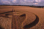 Hodson, Wiltshire crop circle, aerial photo 12
