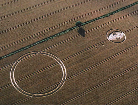Hodson, Wiltshire crop circle, aerial photo 15