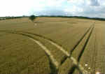 Hodson, Wiltshire crop circle, aerial photo 18