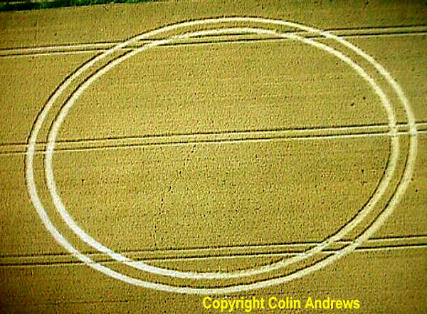 Hodson, Wiltshire crop circle, aerial photo 14
