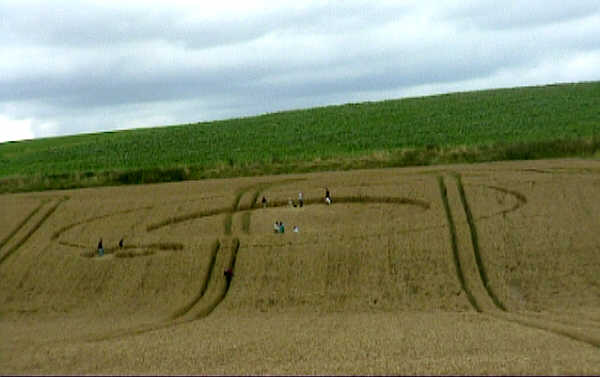 The Knoll, Wiltshire crop circle, aerial photo 3