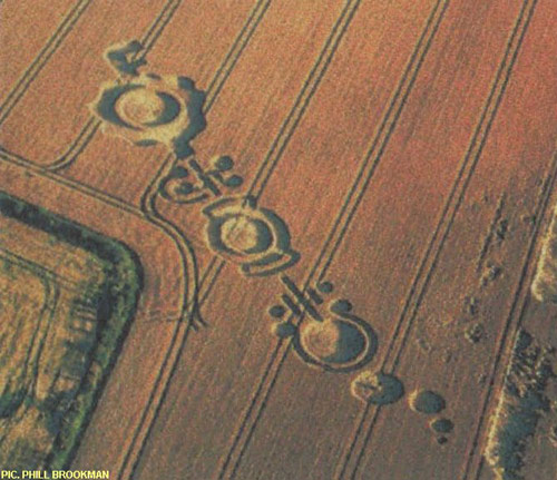 Little Bowen, Leicestershire crop circle, aerial photo 13