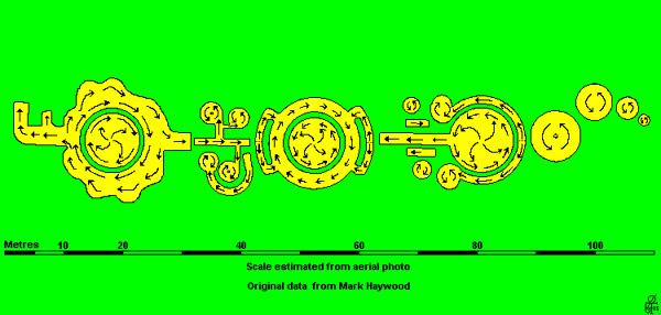 Little Bowen, Leicestershire crop circle, aerial photo 14