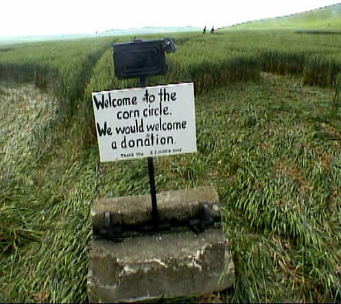 Alton Barnes, Wiltshire crop circle, aerial photo 9