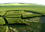 Alton Barnes, Wiltshire crop circle, aerial photo 7