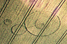 Seaton, Leicestershire crop circle, aerial photo 2