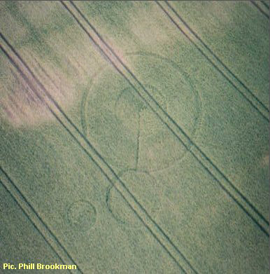 Seaton, Leicestershire crop circle, aerial photo 8