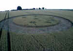 Old Village of Shaw, Wiltshire crop circle, aerial photo 3