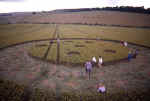 Old Village of Shaw, Wiltshire crop circle, aerial photo 10