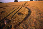 Old Village of Shaw, Wiltshire crop circle, aerial photo 14