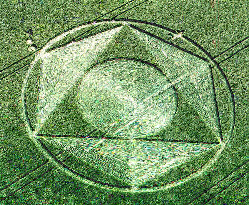 Silbury Hill (2), Wiltshire crop circle, aerial photo 12