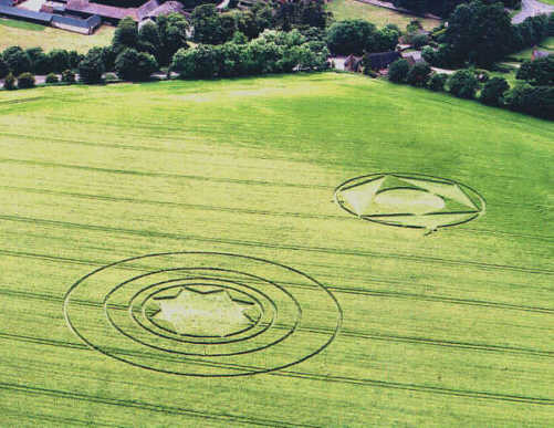 Silbury Hill (2), Wiltshire crop circle, aerial photo 10