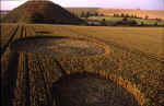 Silbury Hill, Wiltshire crop circle, aerial photo 10