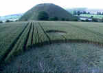 Silbury Hill, Wiltshire crop circle, aerial photo 2