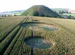 Silbury Hill, Wiltshire crop circle, aerial photo 3