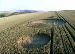 Silbury Hill, Wiltshire crop circle, aerial photo 4